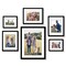Americanflat Black Picture Frame Gallery Set - Shatter-Resistant Glass - White Mats - 6 Pack - Multi - Size for 8x10, 11x14, 18x24